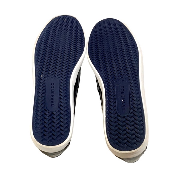 Cole Haan Pinch Women's Boat Shoes Patent Leather Navy Blue Size 7 - Picture 10 of 12